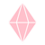 pink gemstone icon representing beauty and elegance perfect for celebrating 18th birthday or special occasions